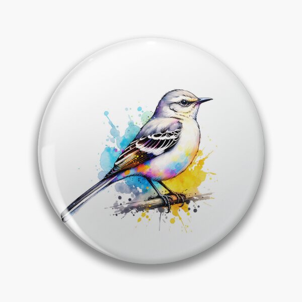 Item preview, Watercolor Northern Mockingbird designed and sold by TheAnimalZ00.