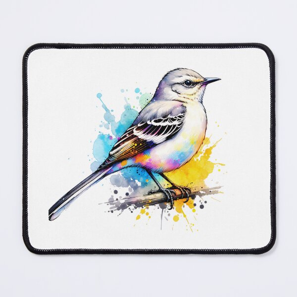 Item preview, Watercolor Northern Mockingbird designed and sold by TheAnimalZ00.