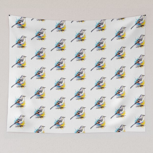 Item preview, Watercolor Northern Mockingbird designed and sold by TheAnimalZ00.