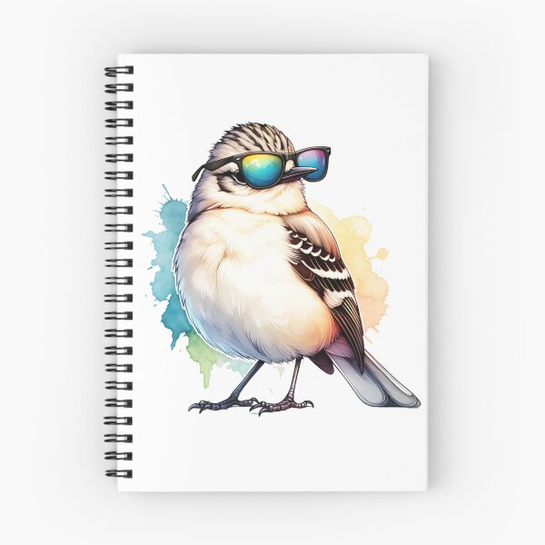 Item preview, Watercolor Northern Mockingbird Wearing Sunglasses designed and sold by TheAnimalZ00.