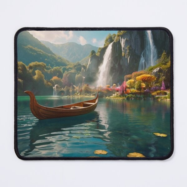Item preview, Magical Boat in the Enchanted Waters designed and sold by BlareBlare.