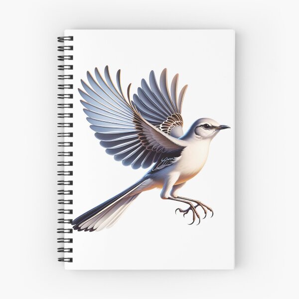 Item preview, Northern Mockingbird Flying  designed and sold by TheAnimalZ00.