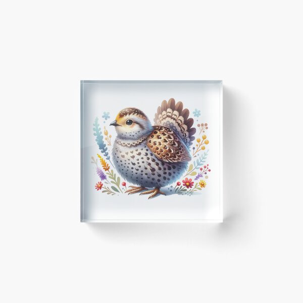 Item preview, Cute Greater Sage Grouse And Flowers designed and sold by TheAnimalZ00.