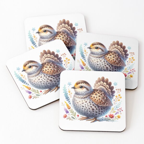 Item preview, Cute Greater Sage Grouse And Flowers designed and sold by TheAnimalZ00.