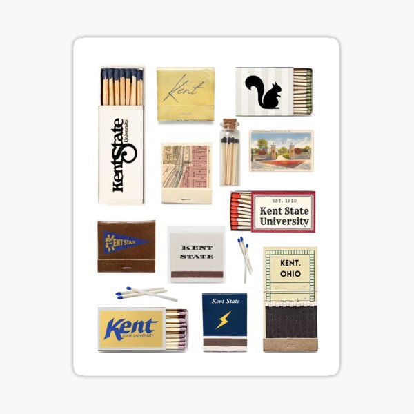 Item preview, Kent State University Vintage Matchbox Wall Art designed and sold by annarozic.