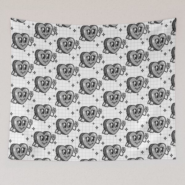 Item preview, Retro Heart - Black and White designed and sold by ts-eg.