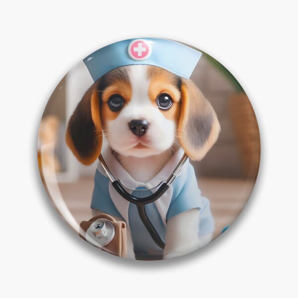 Item preview, Nurse Beagle... Committed To Curing The Sick With Cuteness designed and sold by Hall-O-Gram.