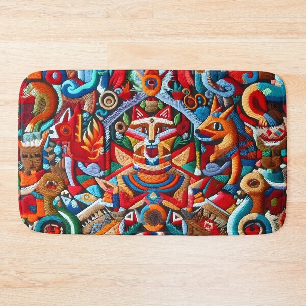 Item preview, Sacred Fox - Mystical Huichol Art designed and sold by CielitoLindoArt.