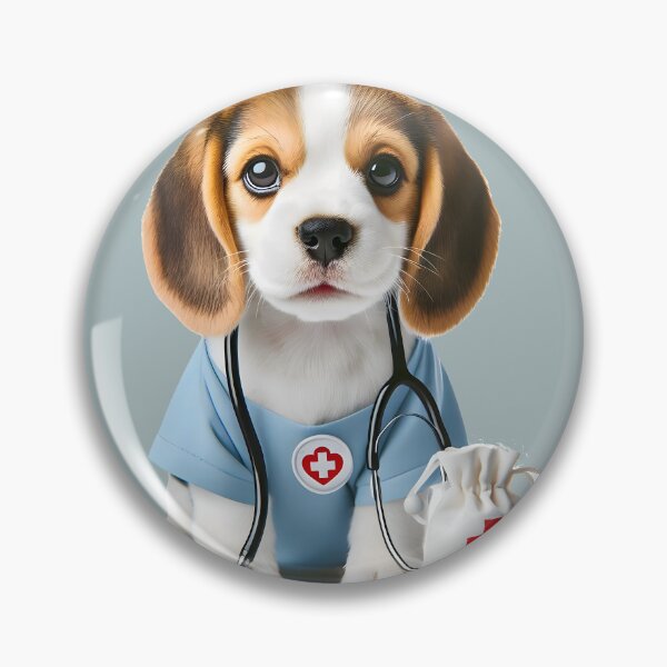 Item preview, Nurse Beagle... Committed To Curing The Sick With Cuteness designed and sold by Hall-O-Gram.