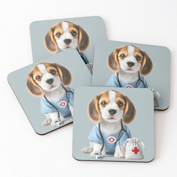 Item preview, Nurse Beagle... Committed To Curing The Sick With Cuteness designed and sold by Hall-O-Gram.