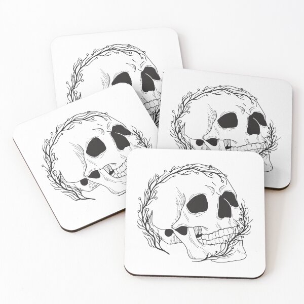 Item preview, Human head skeleton artwork designed and sold by Kinkalow.