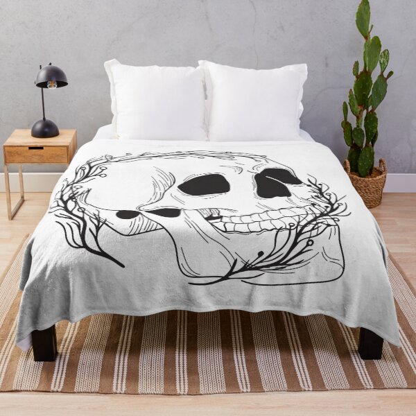 Item preview, Human head skeleton artwork designed and sold by Kinkalow.