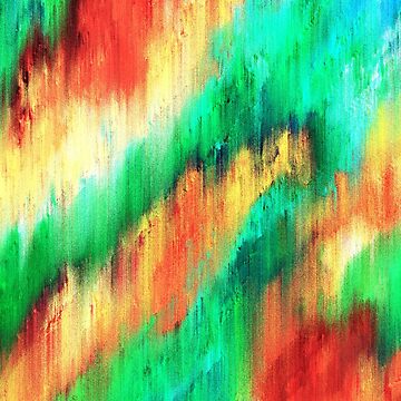 Artwork thumbnail, Bright Days Abstract Cascade Glitch Art by powerwithinart