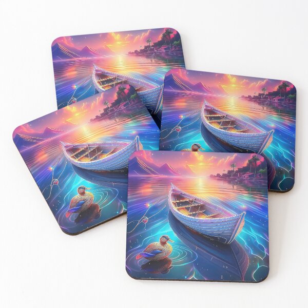 Item preview, Barco en un lago designed and sold by PixelParadies.