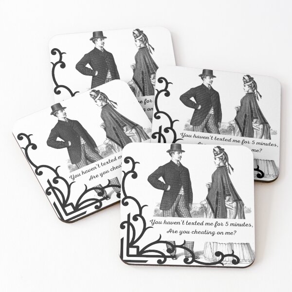 Item preview, Texting Victorian Couple designed and sold by annmariek2018.