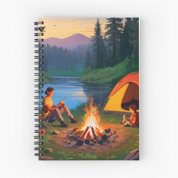 Item preview, Riverfront Campfire with Mountain View designed and sold by BlareBlare.