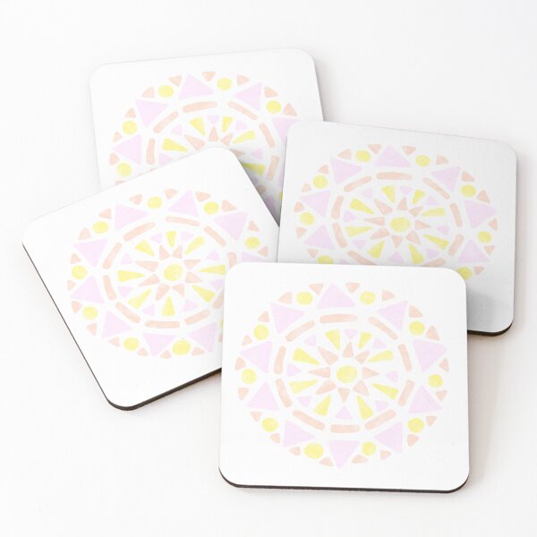 Item preview, Mandala Pangender Pride Flag Pastel Pink Orange Yellow designed and sold by JoyfulJen.