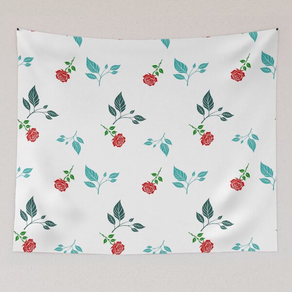 Item preview, Leaves and roses pattern designed and sold by Pixevol.