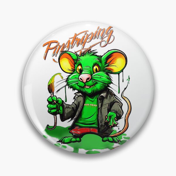 Item preview, My name is Pin-Head the green rat designed and sold by rikkirocx.