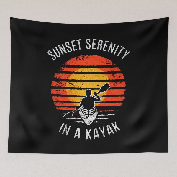 Item preview, Orange Sunset Serenity: Kayaking in Tranquility designed and sold by SplashTastic.
