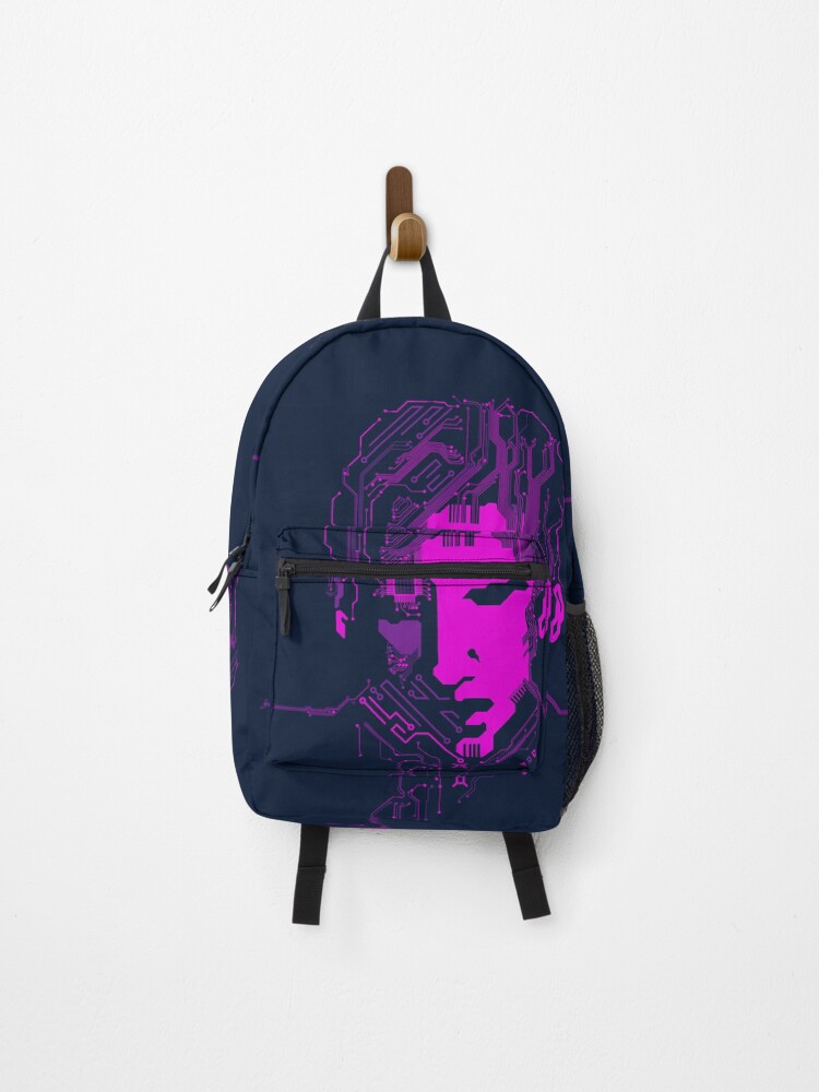 Thumbnail 1 of 3, Backpack, hacker electronic pattern designed and sold by NiamLab.