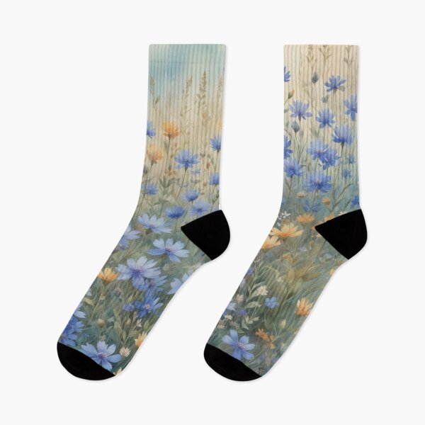 Item preview, Nature | Blue Wild Flower Bed  designed and sold by EyeArt Studio.