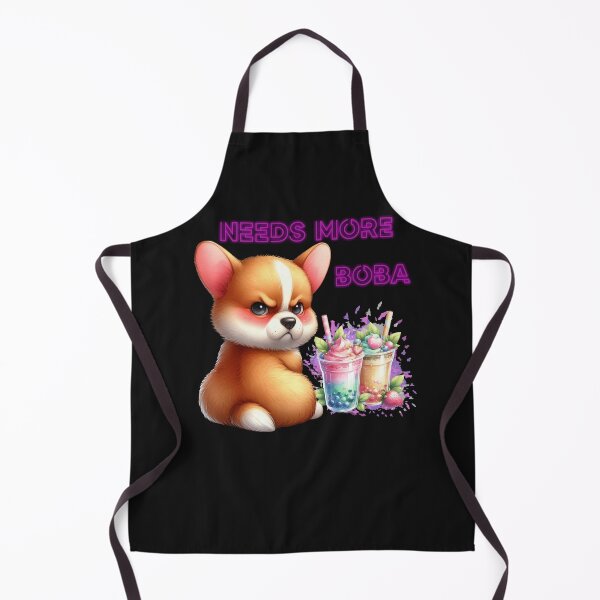 Artikelvorschau, Corgi mit BOBA-Tee Milchtee Bubble Tea entworfen und verkauft von DegraDesign.