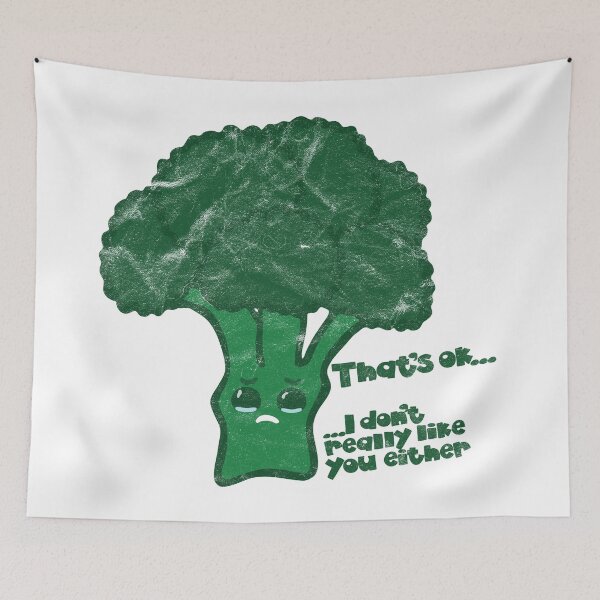 Item preview, Sad Broccoli - Funny Cartoon designed and sold by abramichellemorris.