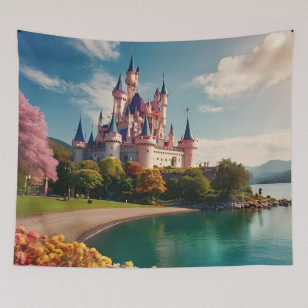 Item preview, Castle by the Enchanted Lake designed and sold by BlareBlare.