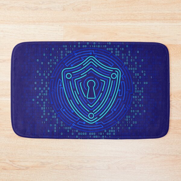 Item preview, cyber security binary shield designed and sold by NiamLab.
