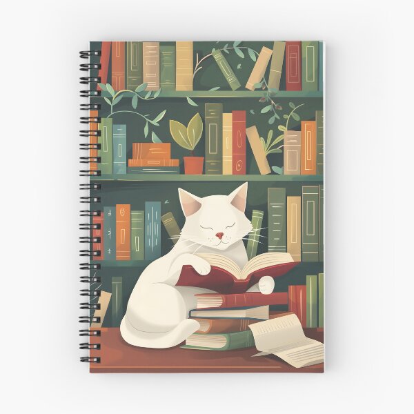 Item preview, Library cats - cats reading book designed and sold by xiao xuans.