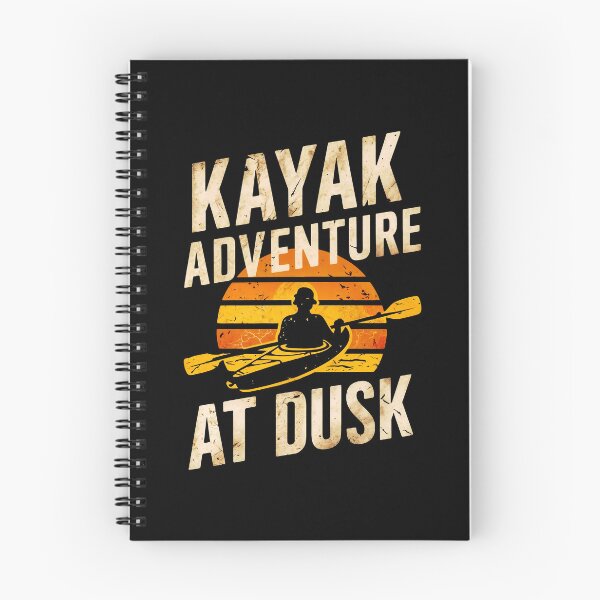 Item preview, Orange and Black Sunset Kayak Adventure: A Tranquil Escape designed and sold by SplashTastic.