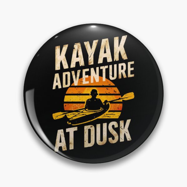 Item preview, Orange and Black Sunset Kayak Adventure: A Tranquil Escape designed and sold by SplashTastic.