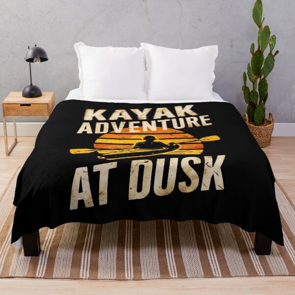 Item preview, Orange and Black Sunset Kayak Adventure: A Tranquil Escape designed and sold by SplashTastic.