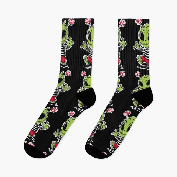 Item preview, Cute Alien Zombie Cartoon designed and sold by Taans-Creation.