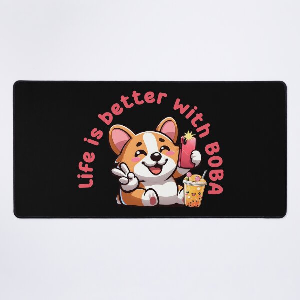 Artikelvorschau, Kawaii Corgi Bubble Tea. Das Leben ist besser mit BOBA. entworfen und verkauft von DegraDesign.