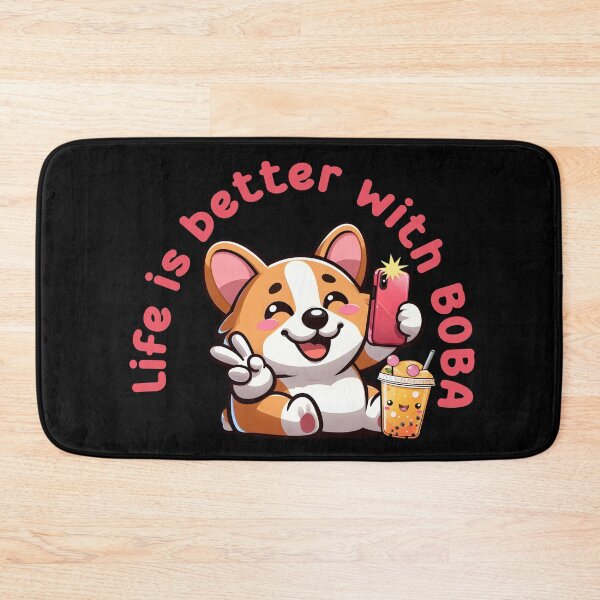 Artikelvorschau, Kawaii Corgi Bubble Tea. Das Leben ist besser mit BOBA. entworfen und verkauft von DegraDesign.