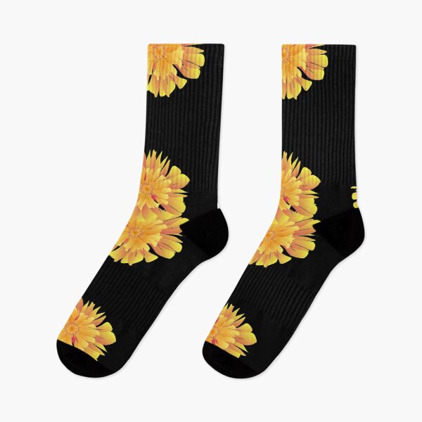 Item preview, Large orange-yellow flowers, dark black background. designed and sold by wonghong.