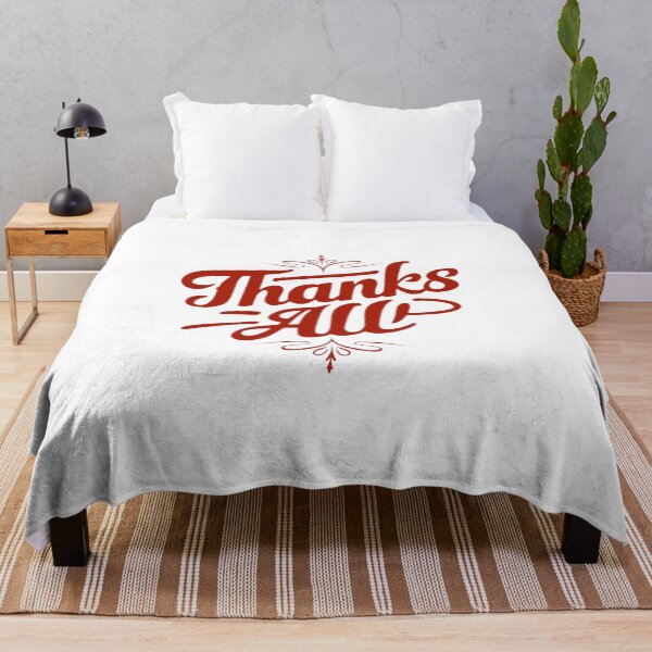 Item preview, Thanks All Calligraphy | Colorful Typography Silhouette Design designed and sold by Colorful-Garden.