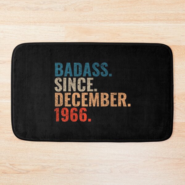 Item preview, Badass since December 1966 Vintage 1966 December birthday gift designed and sold by Teelogic.