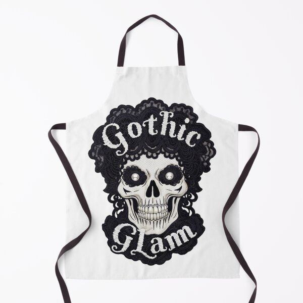 Artikelvorschau, Gothic Glam Skull Patch: Schönheit in der Dunkelheit entworfen und verkauft von SplashTastic.
