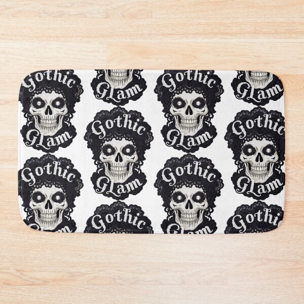 Artikelvorschau, Gothic Glam Skull Patch: Schönheit in der Dunkelheit entworfen und verkauft von SplashTastic.