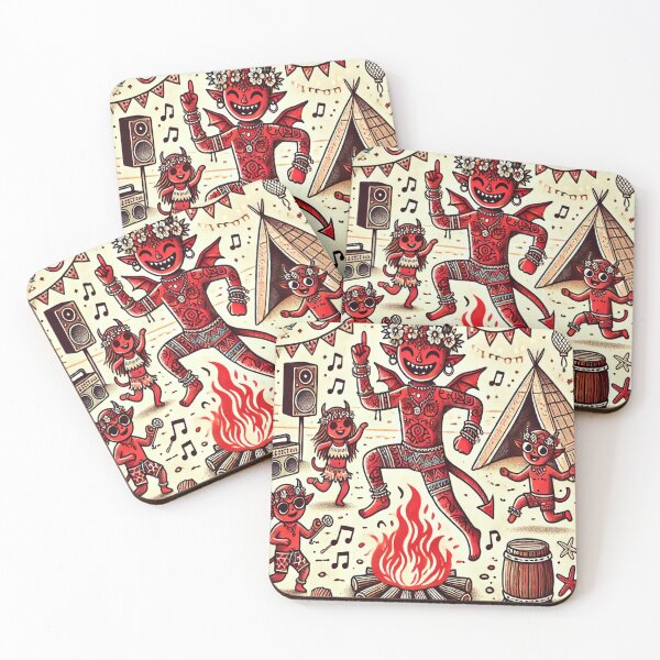 Item preview, Festive Devils: Beach Party Under the Stars	 designed and sold by anhemorda.