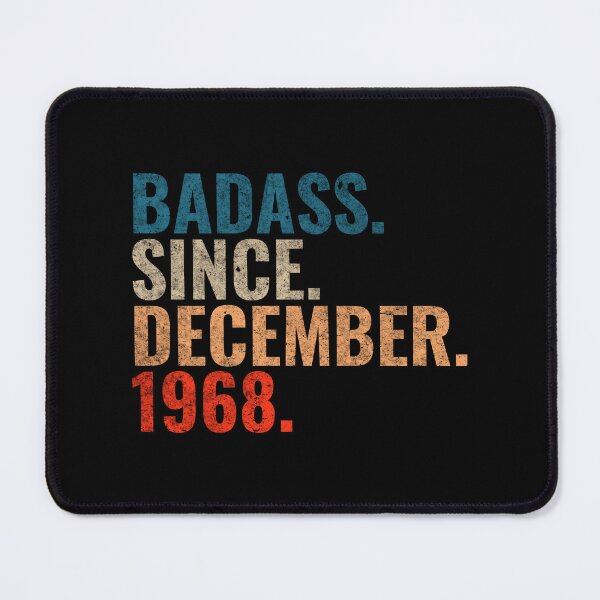 Item preview, Badass since December 1968 Vintage 1968 December birthday gift designed and sold by Teelogic.