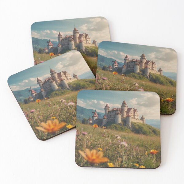 Item preview, Ancient Castle Overlooking the Enchanted Mountains designed and sold by BlareBlare.