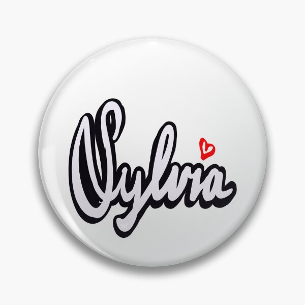 Item preview, Sylvia girls name woman women’s first name in white cursive calligraphy Sylvia designed and sold by Artonmytee.