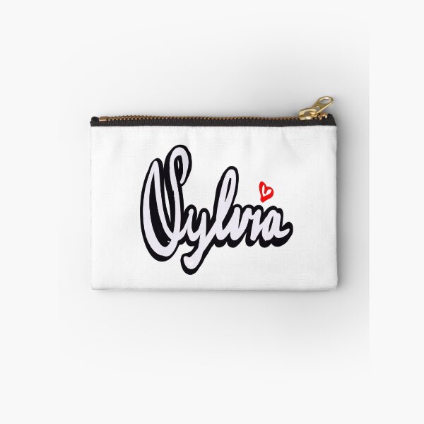 Item preview, Sylvia girls name woman women’s first name in white cursive calligraphy Sylvia designed and sold by Artonmytee.