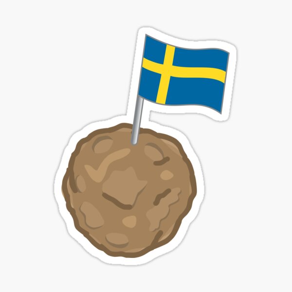 Item preview, ikea swedish meatballs sweden meme Sverige söt klistermärke designed and sold by ShopMaggieRose.