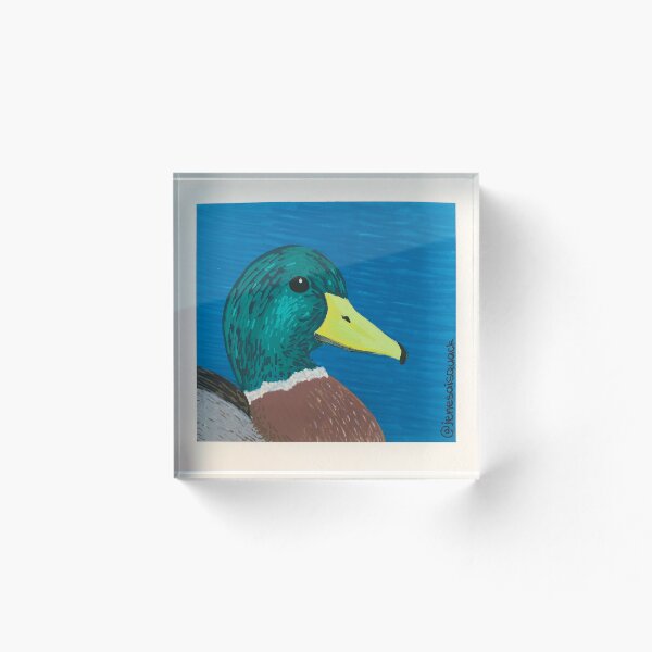 Artikelvorschau, handgemalte Stockente entworfen und verkauft von JeNeSaisQuack.