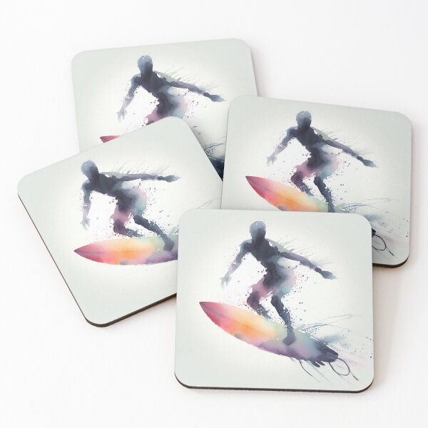 Item preview, Watercolor Surfer designed and sold by AiArtCreations1.